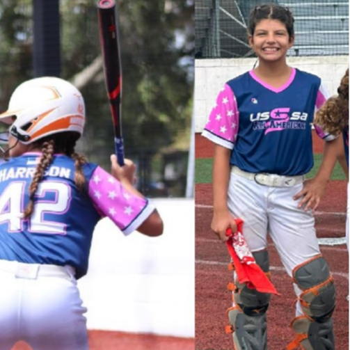 taylor student playing softball