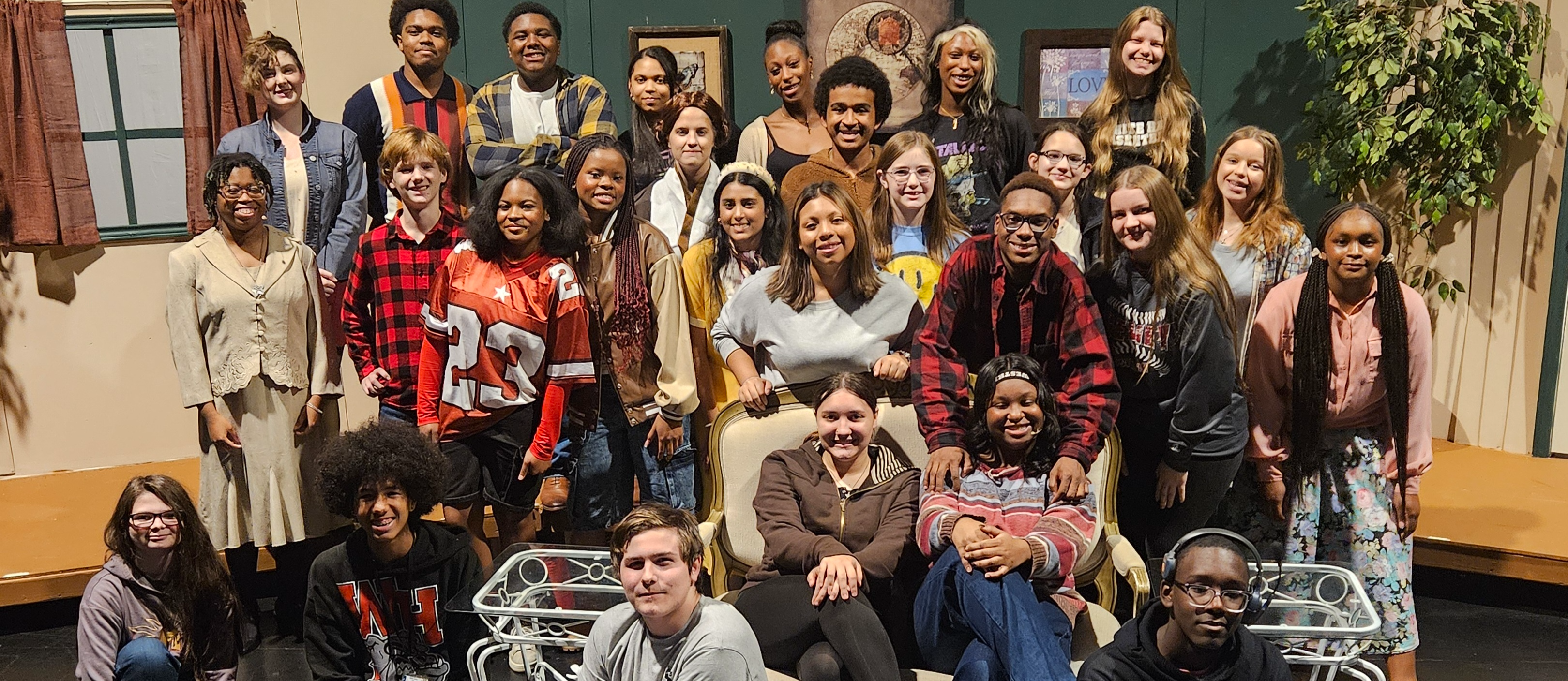 The cast of the Fall production of "Mutually Assured Destruction"