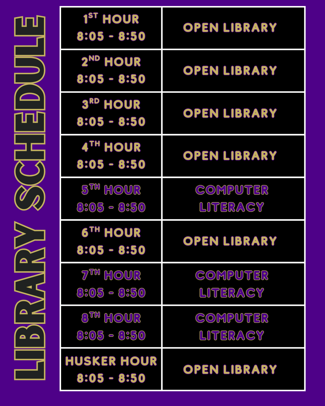 Schedule