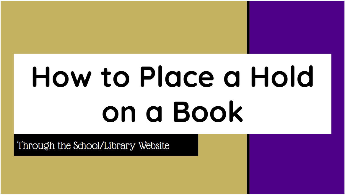 Placing a Hold Cover