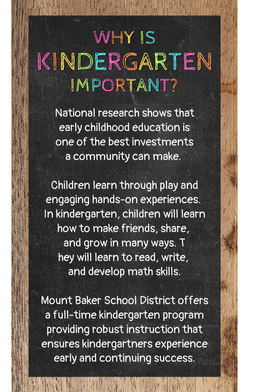 Why is Kindergarten Important?
