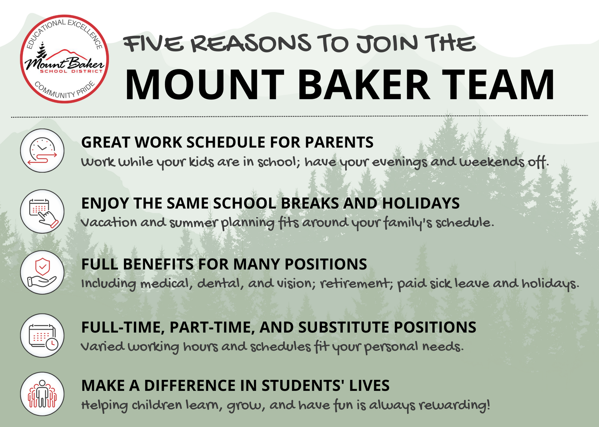 Five reasons to join the Mount Baker Team