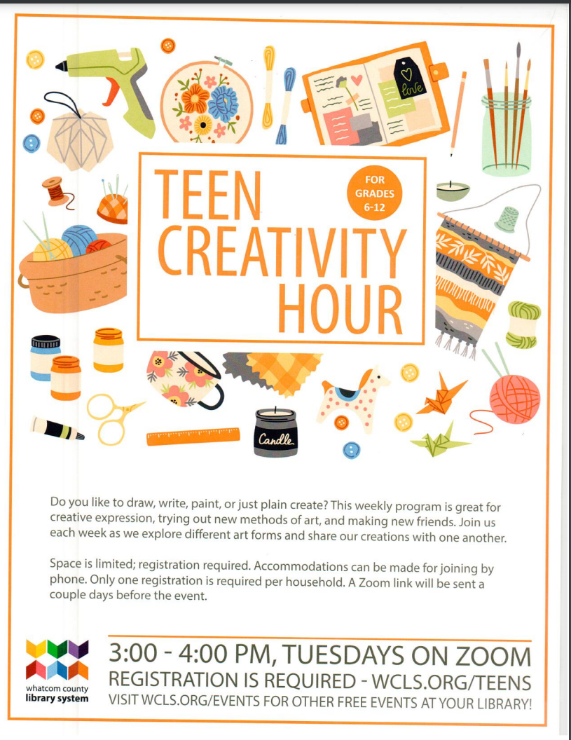 teen creativity hour