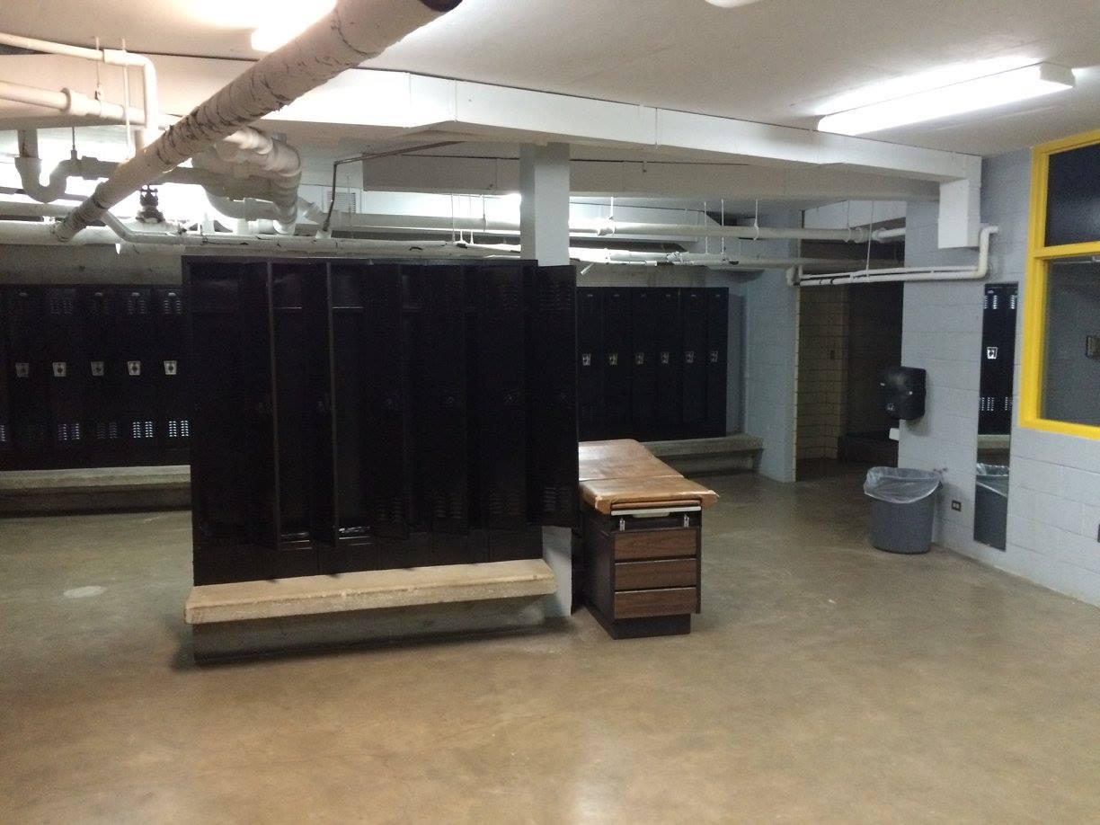 Photo of the NEW (OLD) LOCKERS INSTALLED AT THE MAX.
