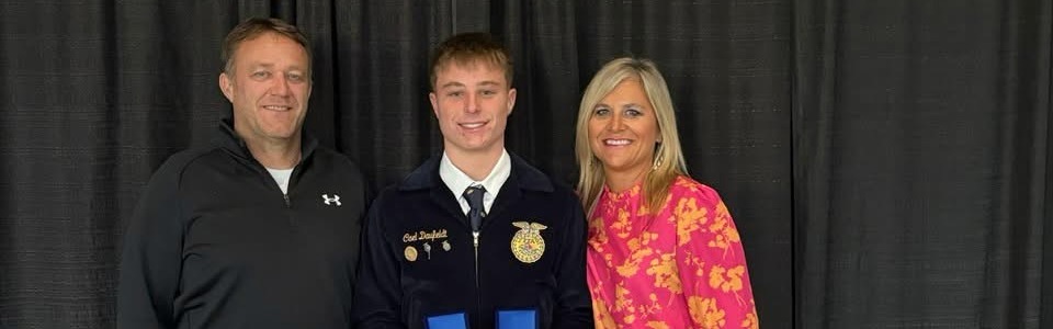 Cael Daufeldt National FFA Winner for Poultry Production