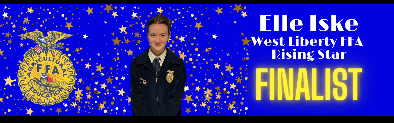 Elle Iske - West Liberty FFA Rising Star Finalist!