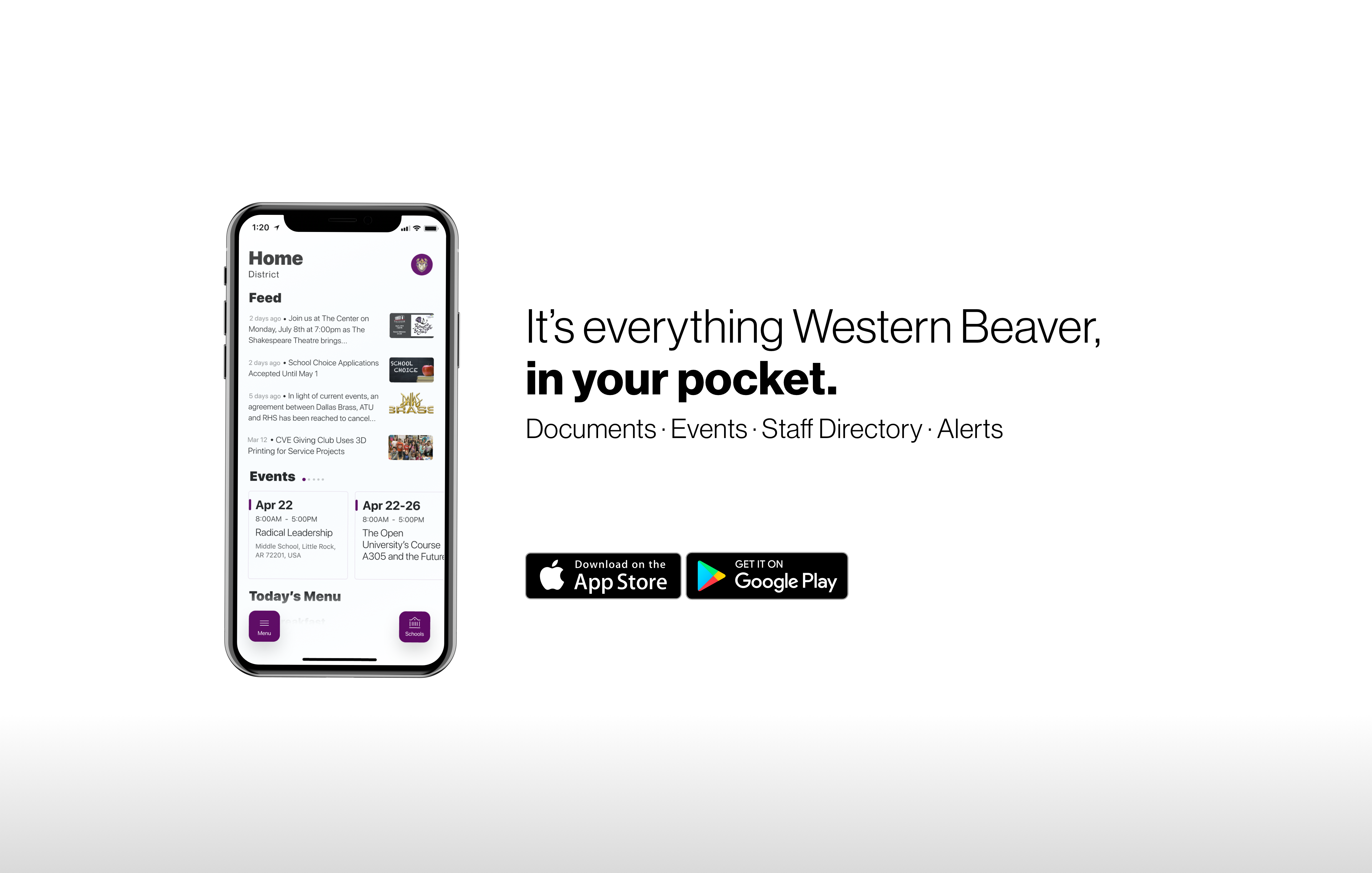 Download the our updated app! It's everything western beaver, in your pocket!