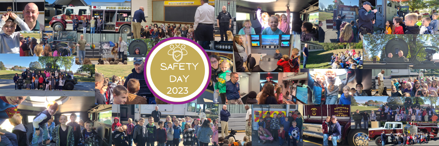 Safety Day activities photo collage
