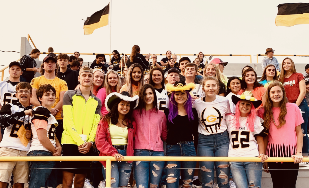 student section in football stands