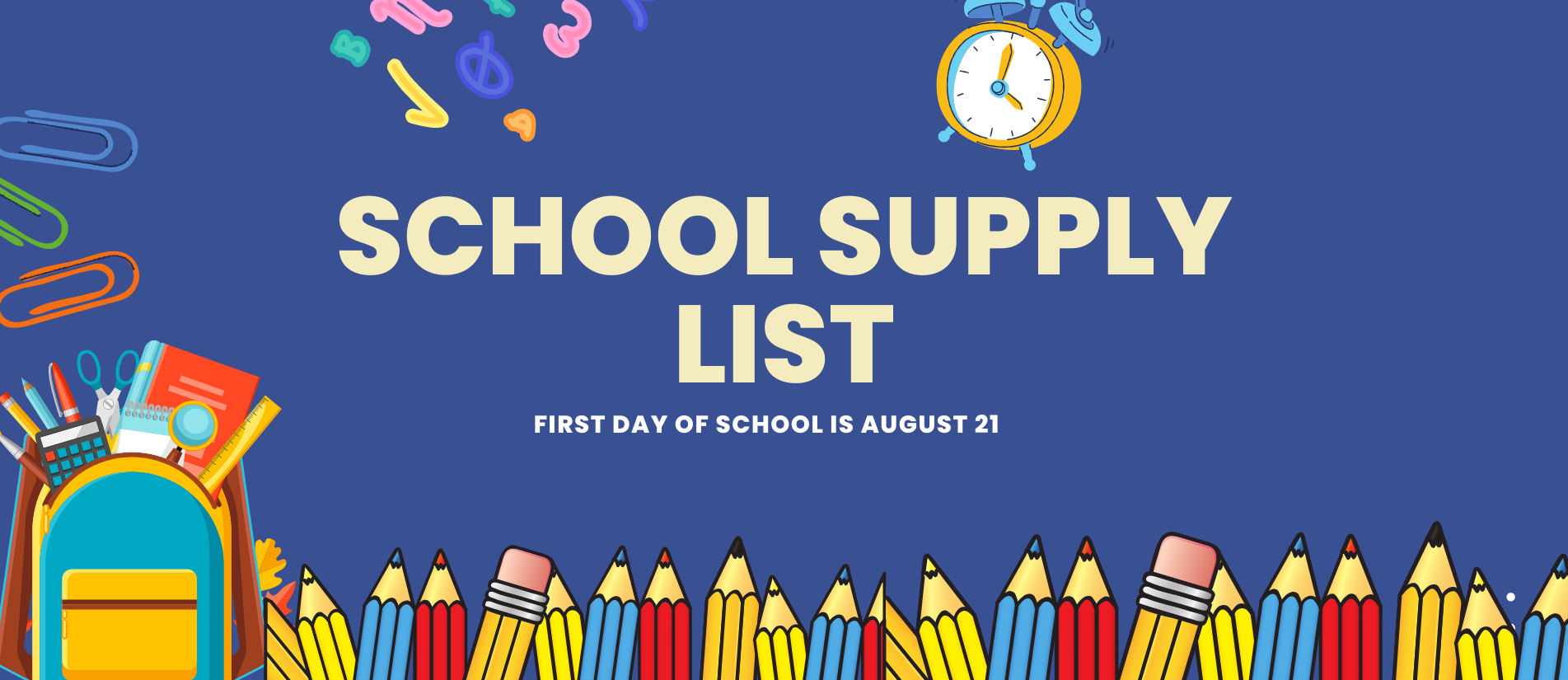school supply list for 2023-2024