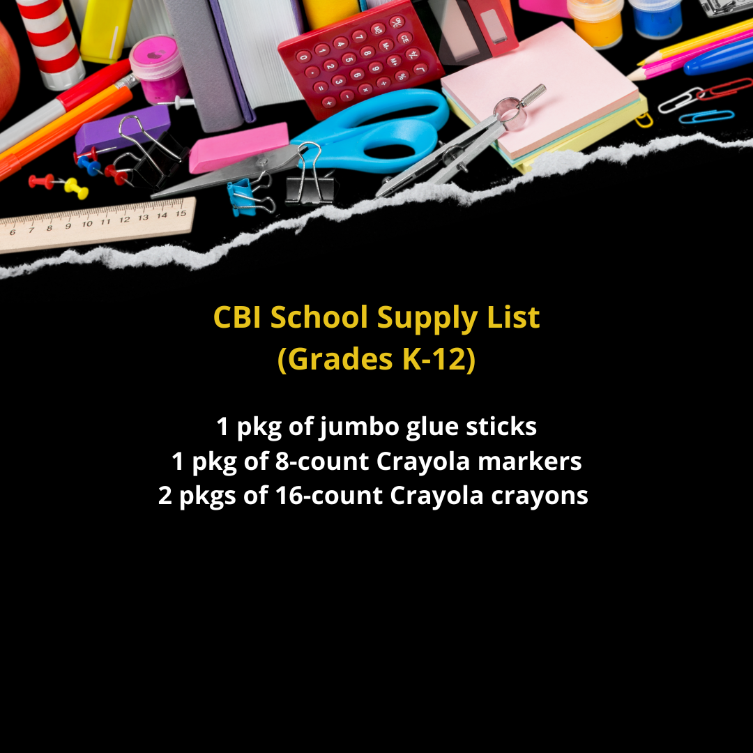CBI School Supply List