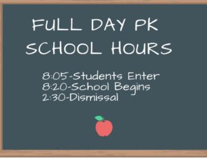 Full Day PK School Hours