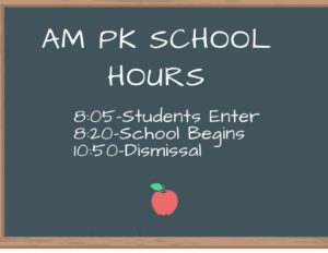 AM PK School Hours