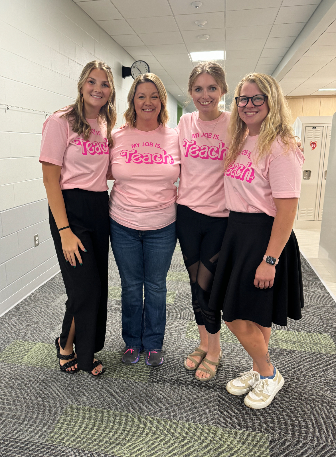 Second Grade Teachers wearing a Mask