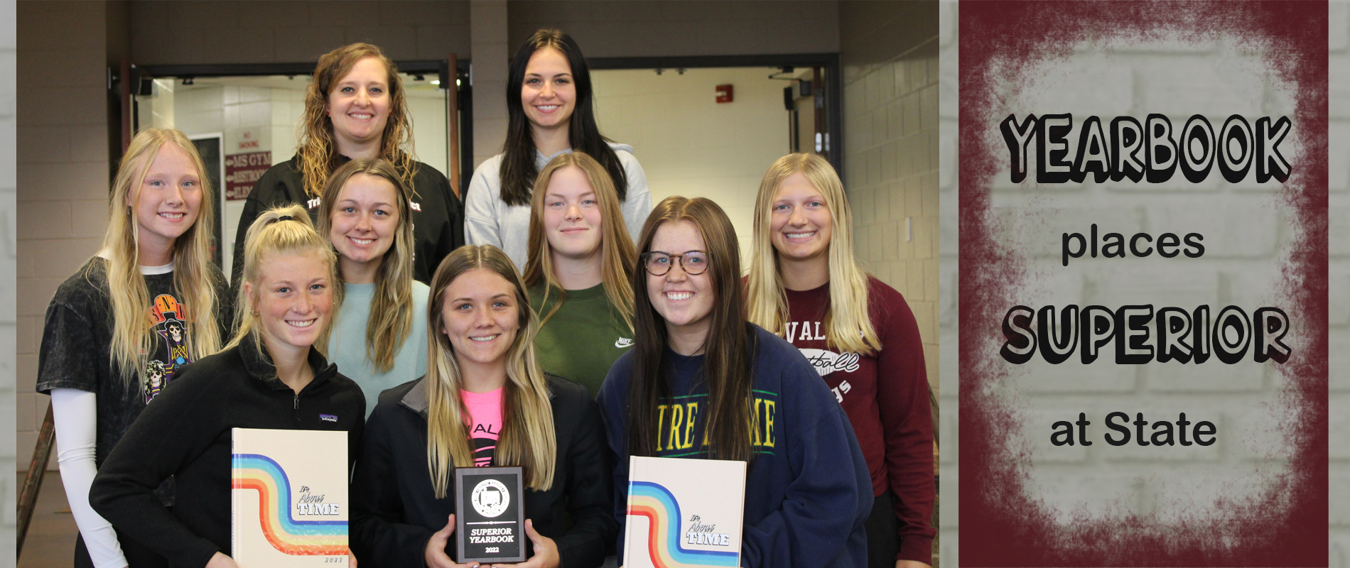 Yearbook places at state.