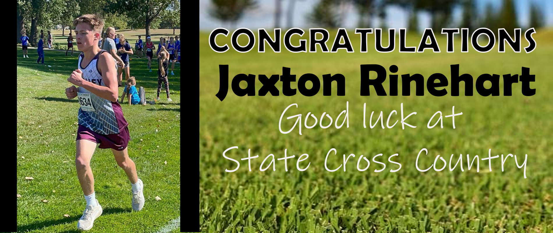 Jaxton Qualifies for State Cross Country