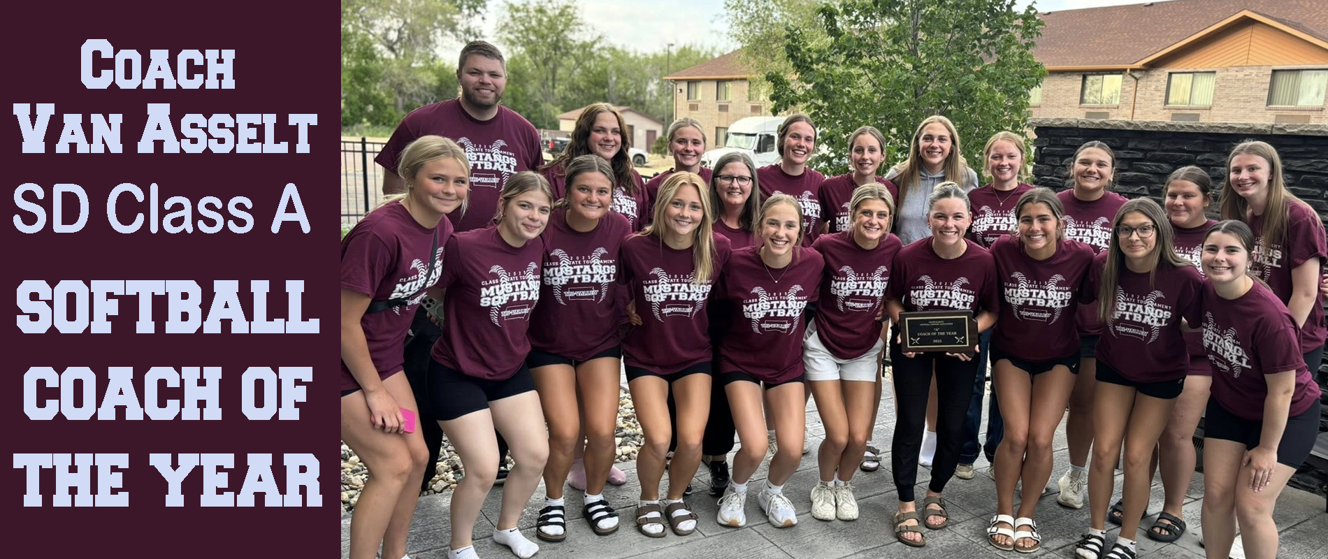 Coach VanAsselt Honored as SD Class A Softball Coach of the Year
