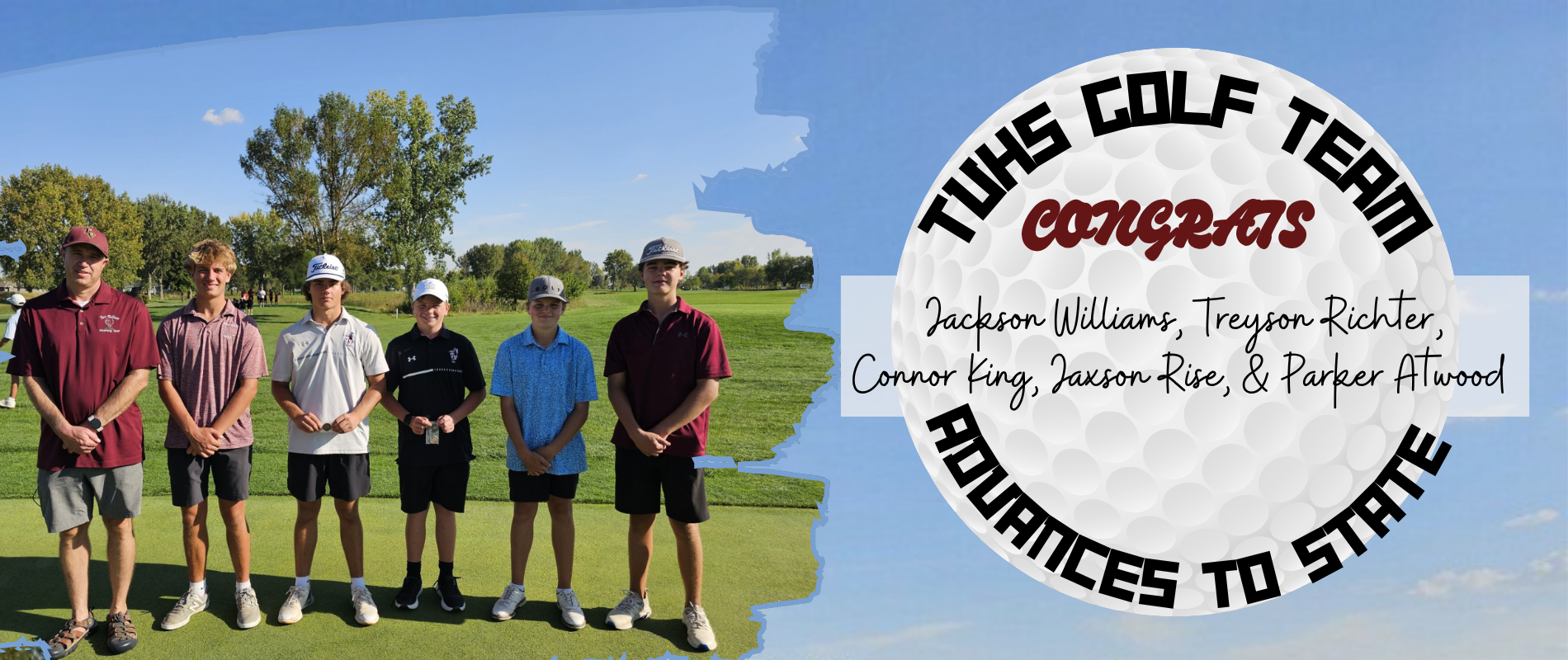 golf team qualifies for state