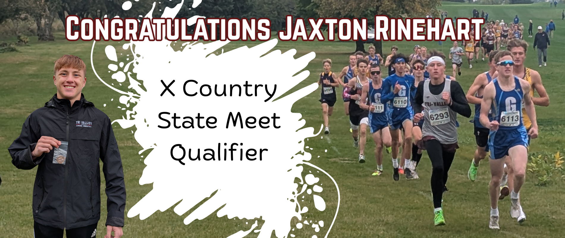 Jaxton Rinehart qualifies for state XC