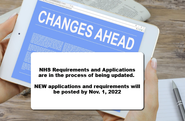 NHS Applications and Policies are being updated