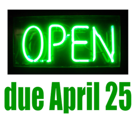 Local. Open due April 25