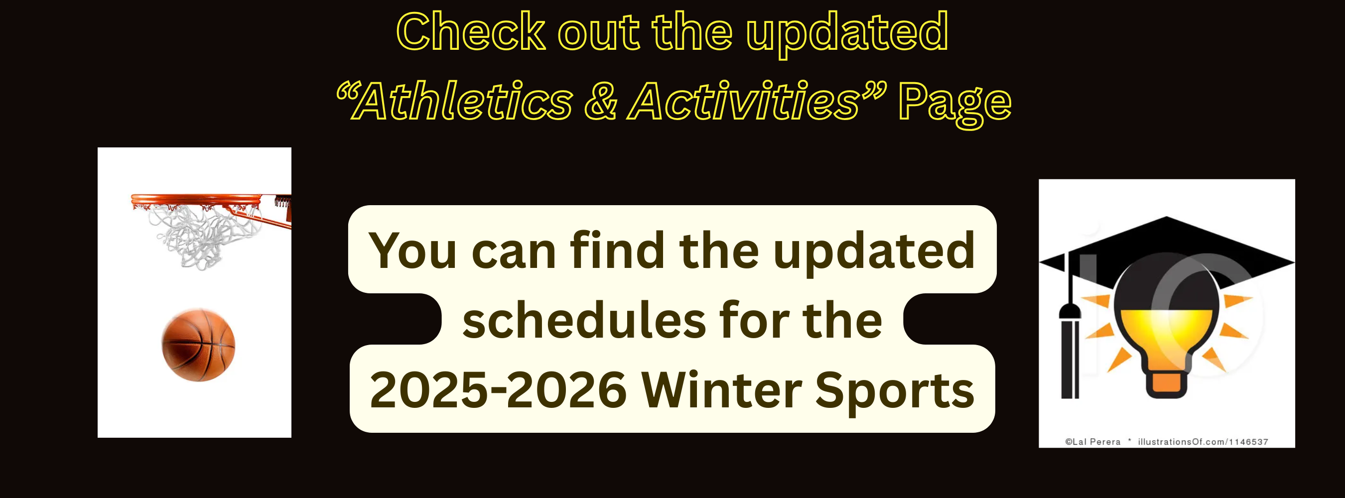 Check out the updated athletics page