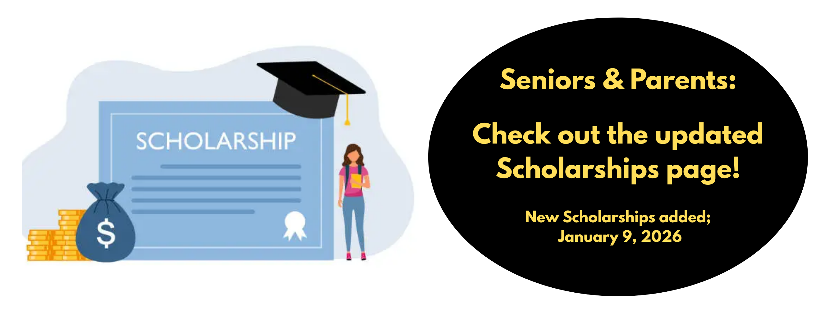 Scholarships have been updated