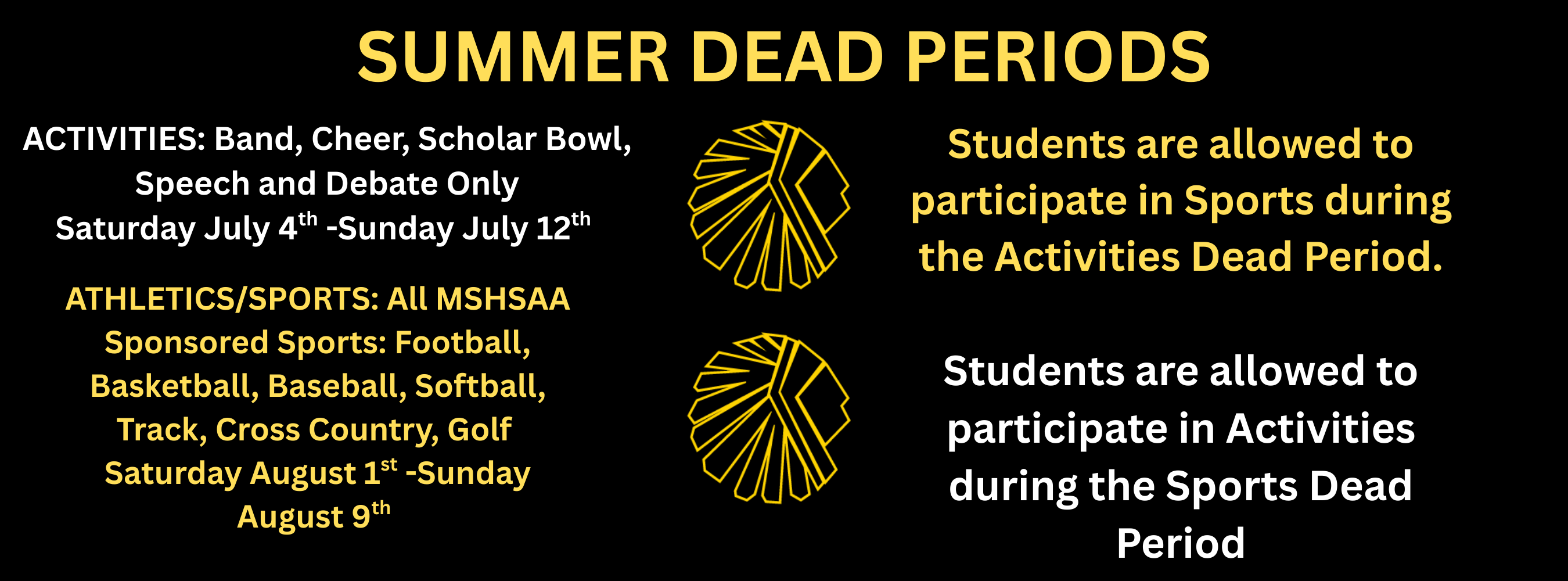 Summer 2026 Dead Week inf.