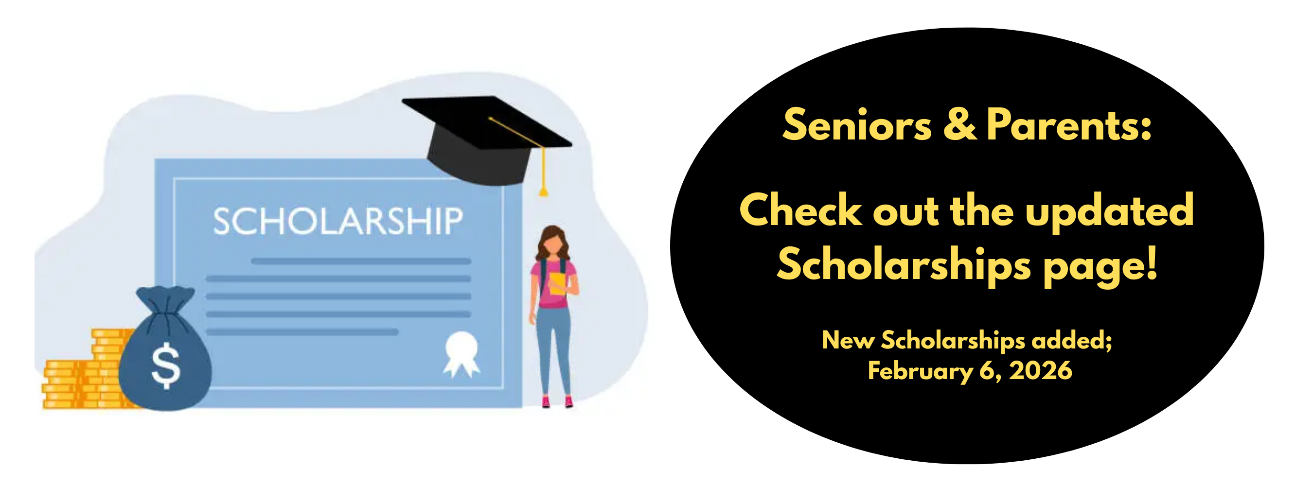 Scholarships have been updated