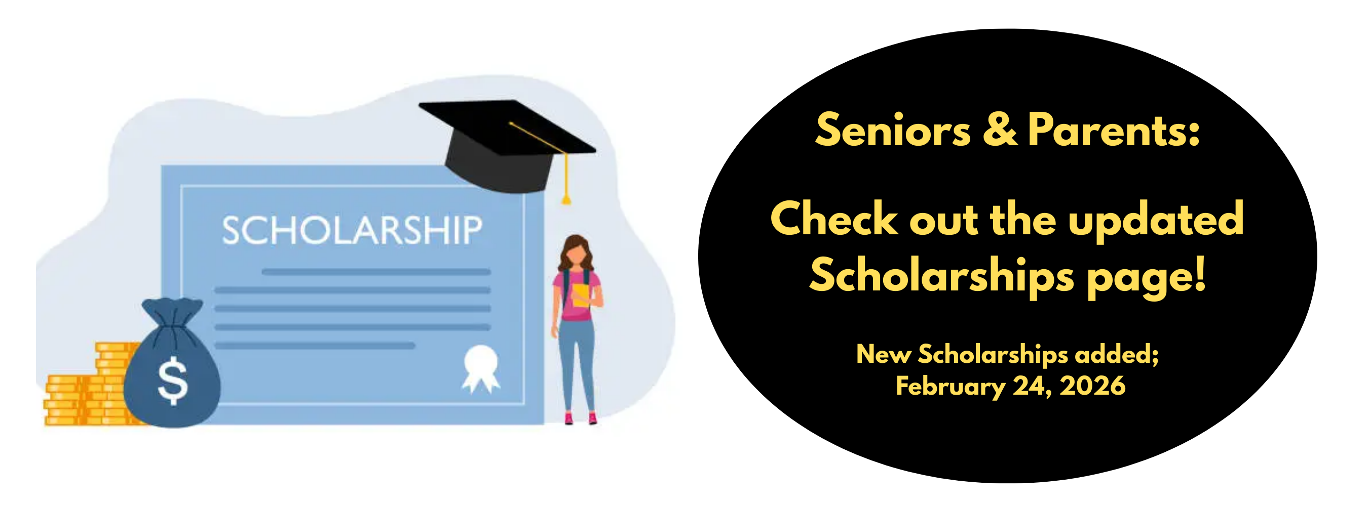 Scholarships have been updated