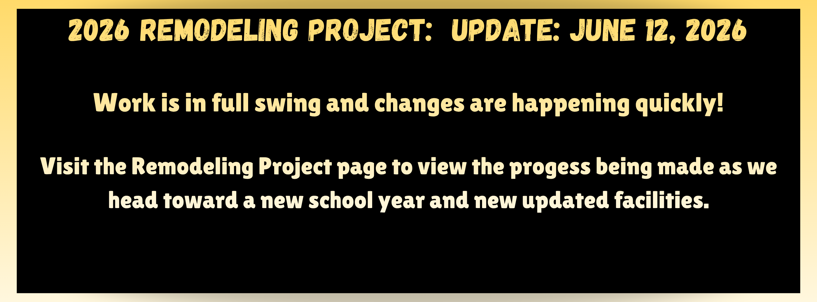 Remodel page has been update.