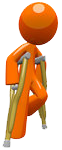 Orange-Man-Using-Crutches