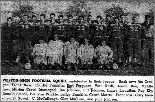 Weston Football Team