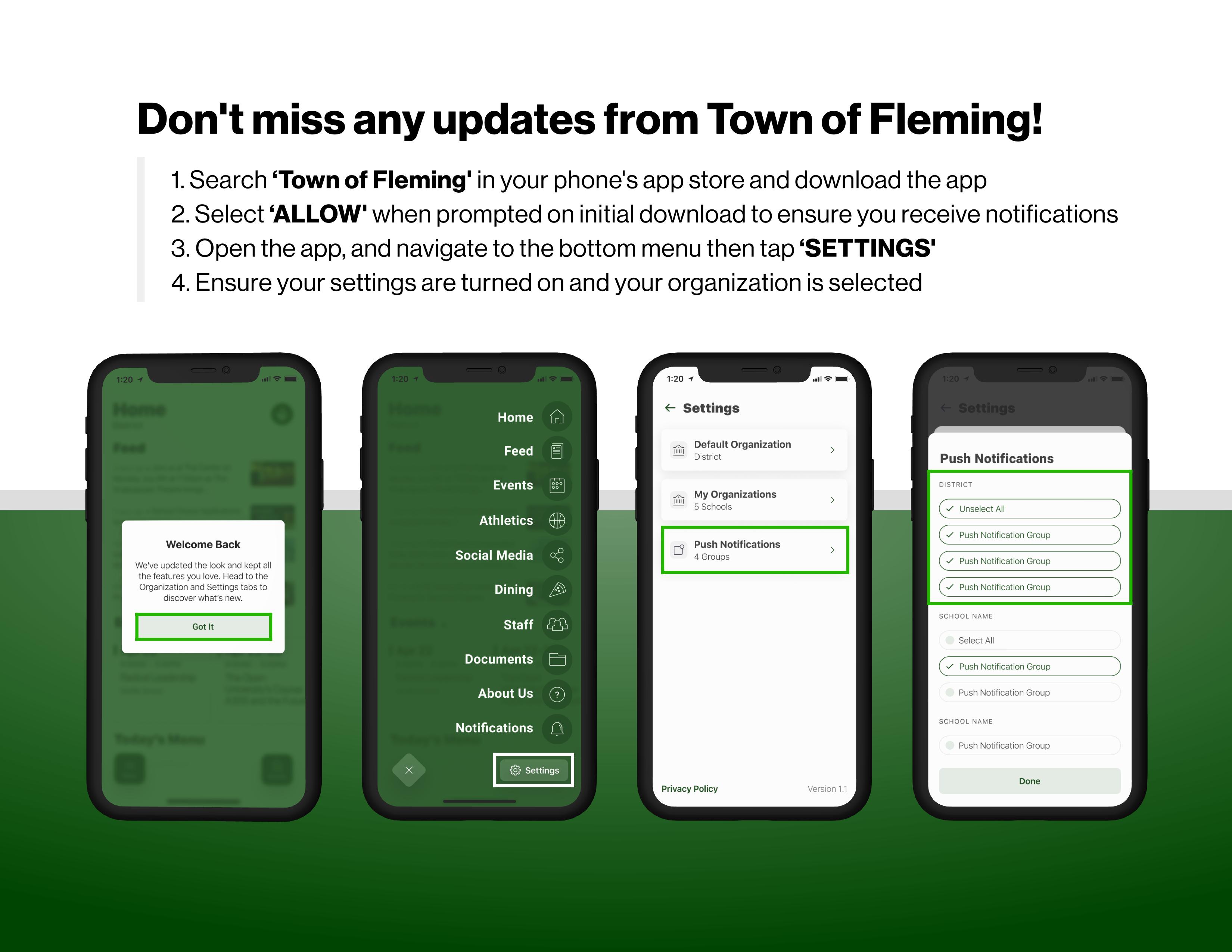 Fleming Colorado App Notifications