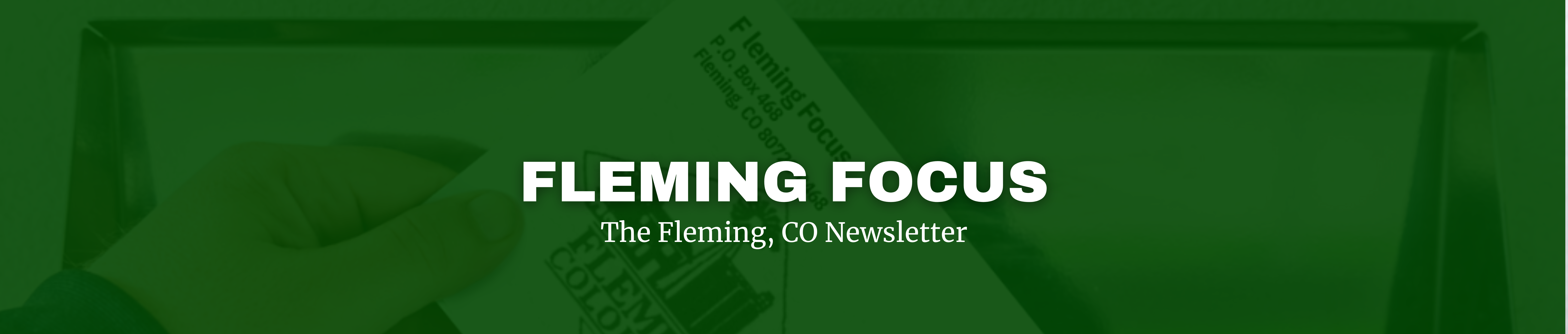 Fleming Colorado Newsletter Fleming Focus