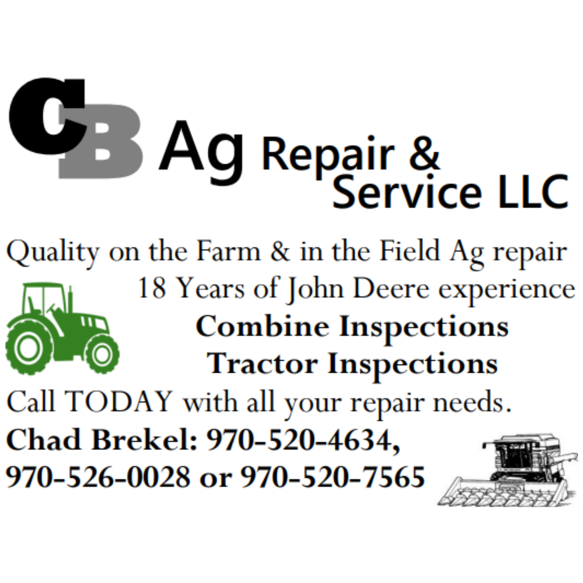 CB Ag repair & service llc fleming colorado