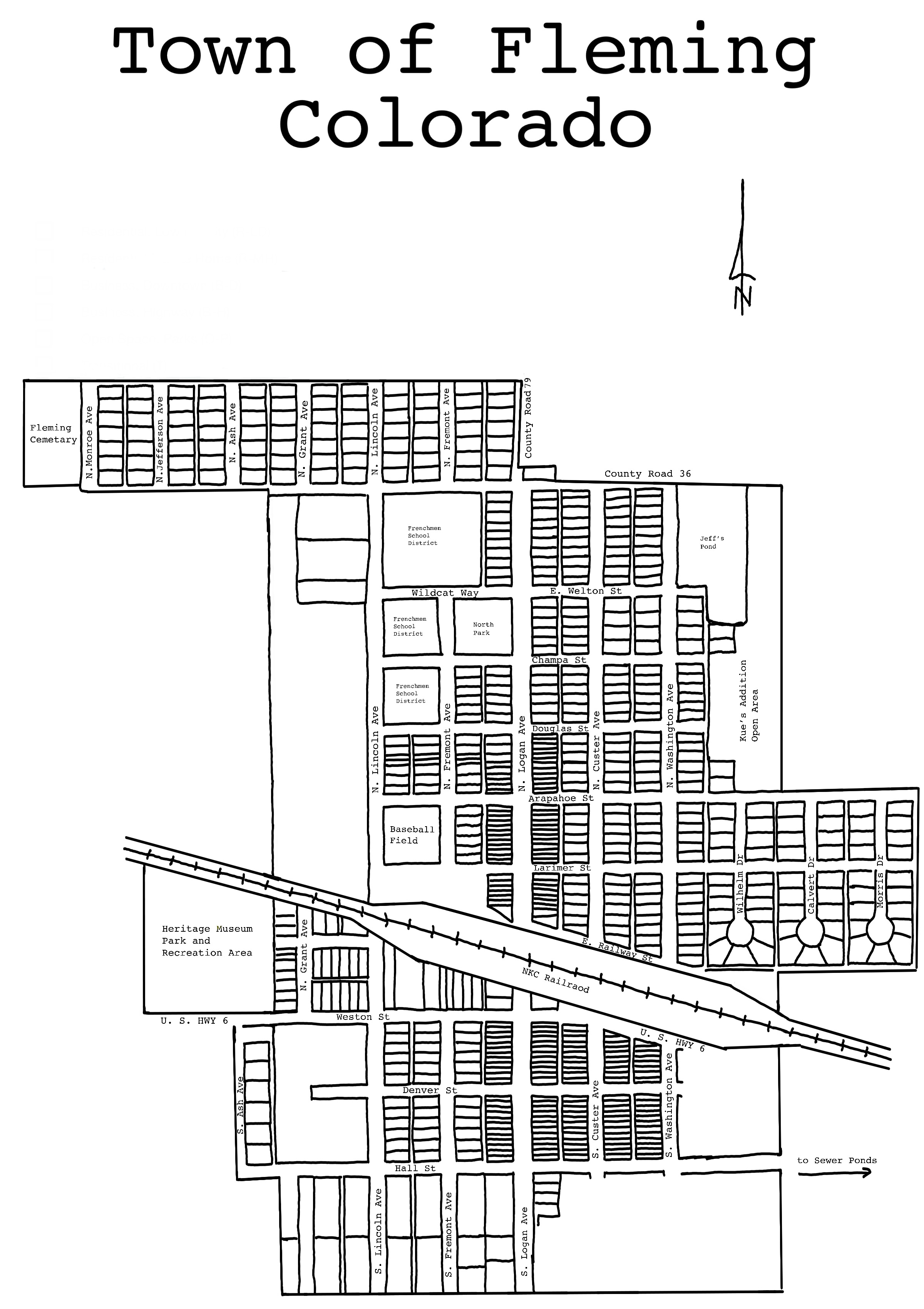 Street Map of the Town of Fleming