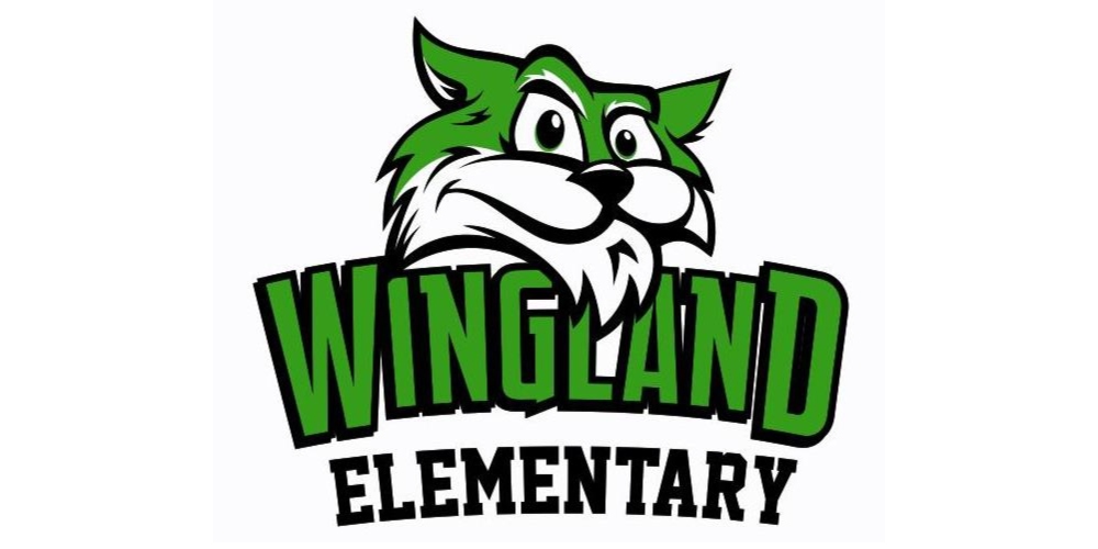 wingland elementary; image of green bobcat