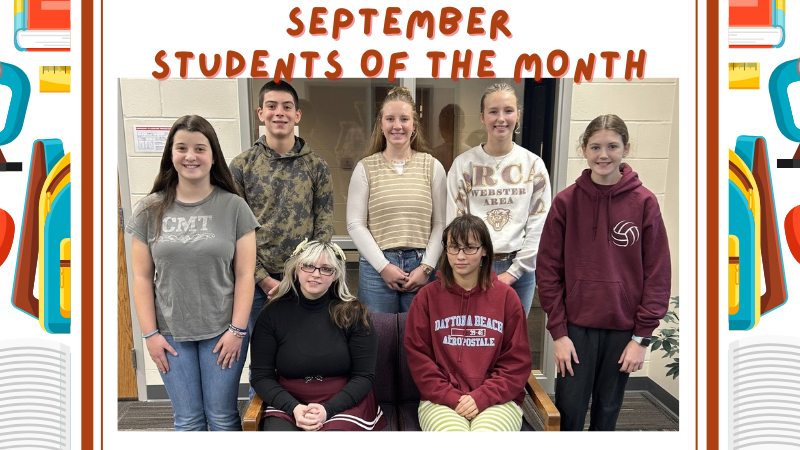 Sept HS-MS Students of the Month