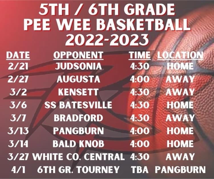 Pee-Wee Basketball 2022-2023