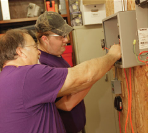 Photo of a ELECTRICAL TECHNICIAN activity.