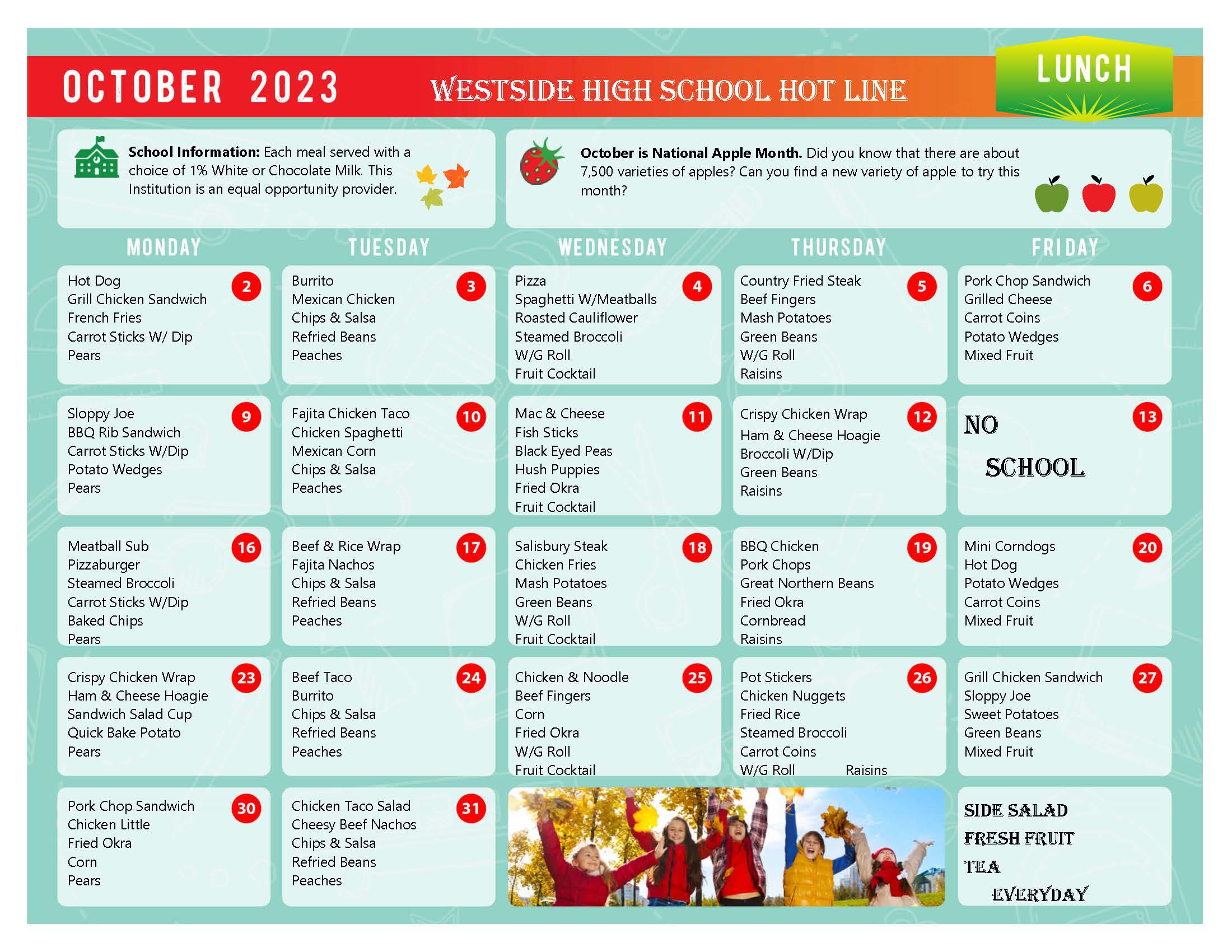 WHS Hot Line Lunch