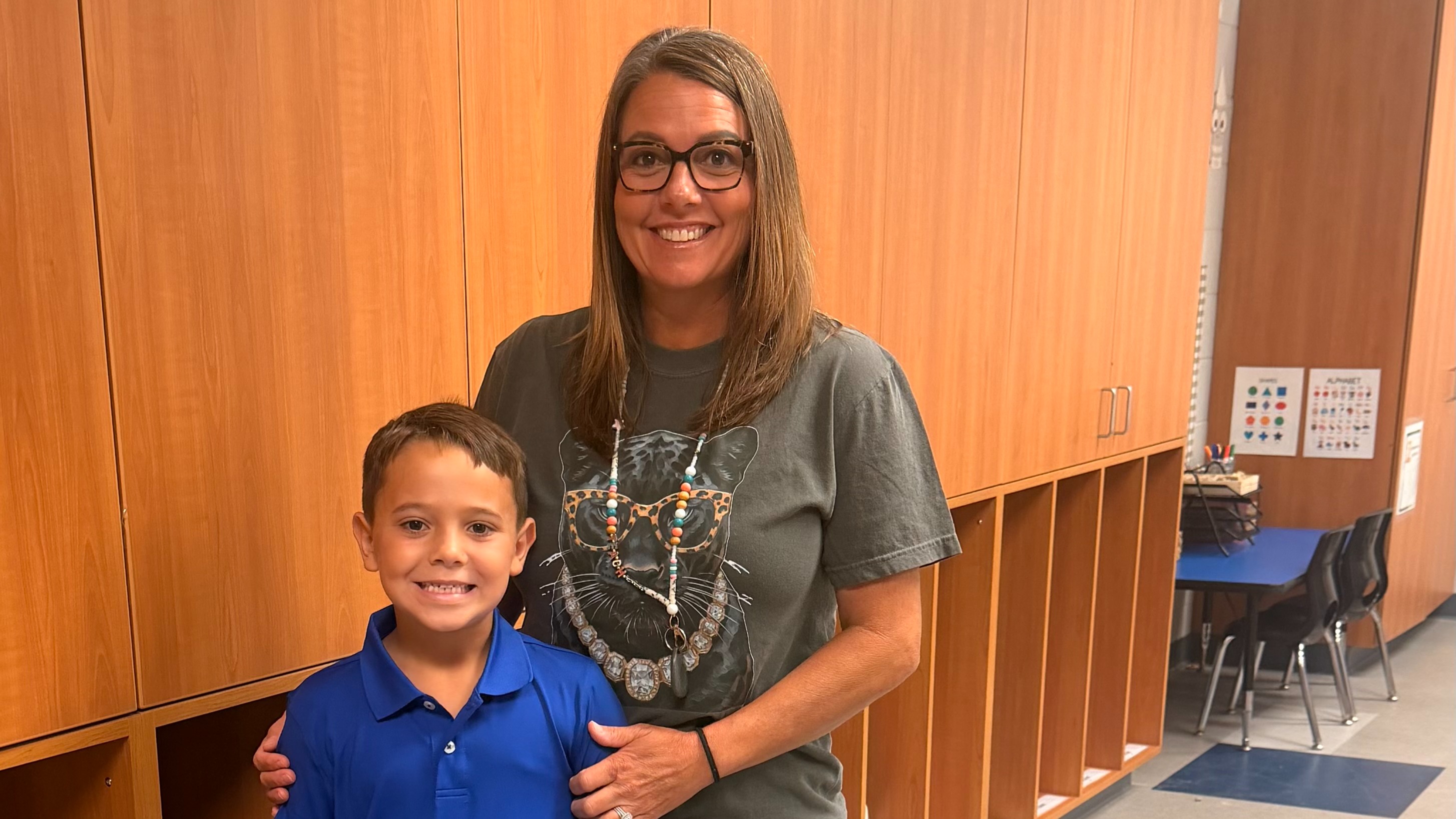 Mrs. Jenn and Nolan