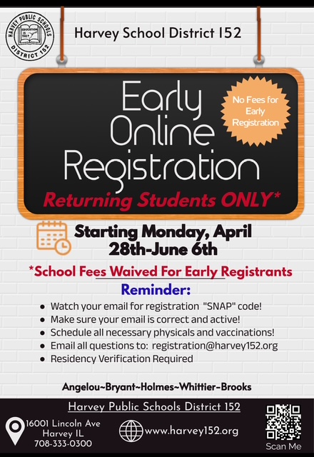 Early Online Registration English