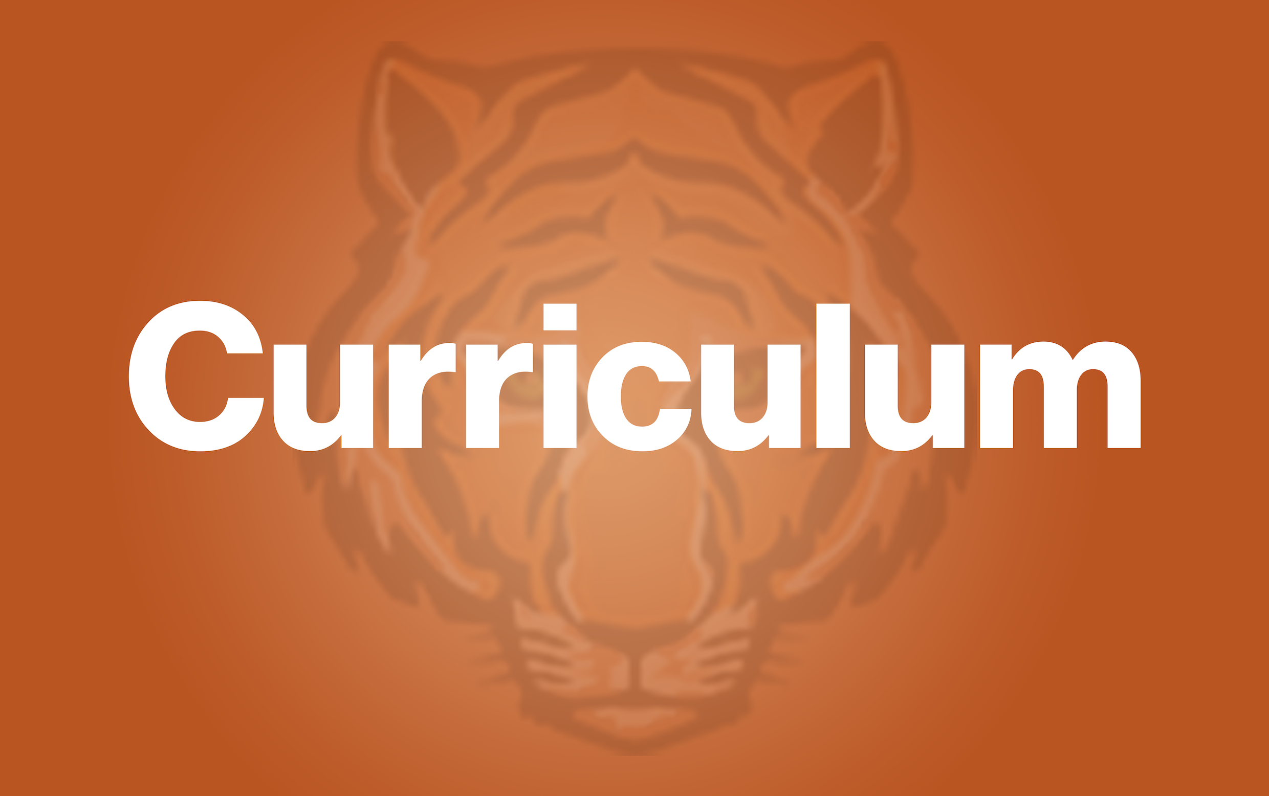Curriculum with Tiger logo