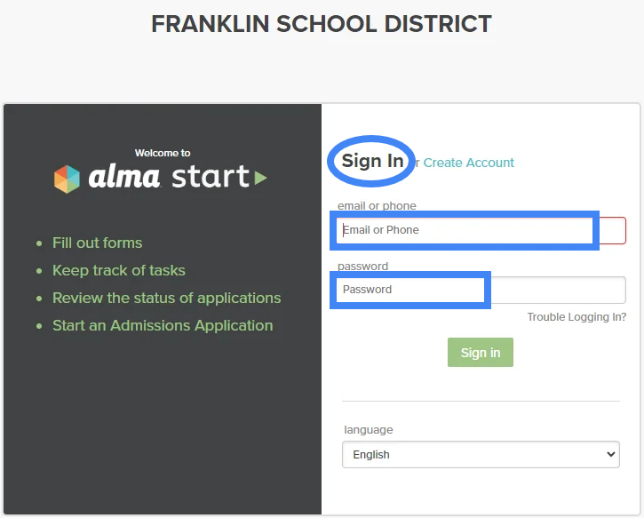 AlmaStart process 