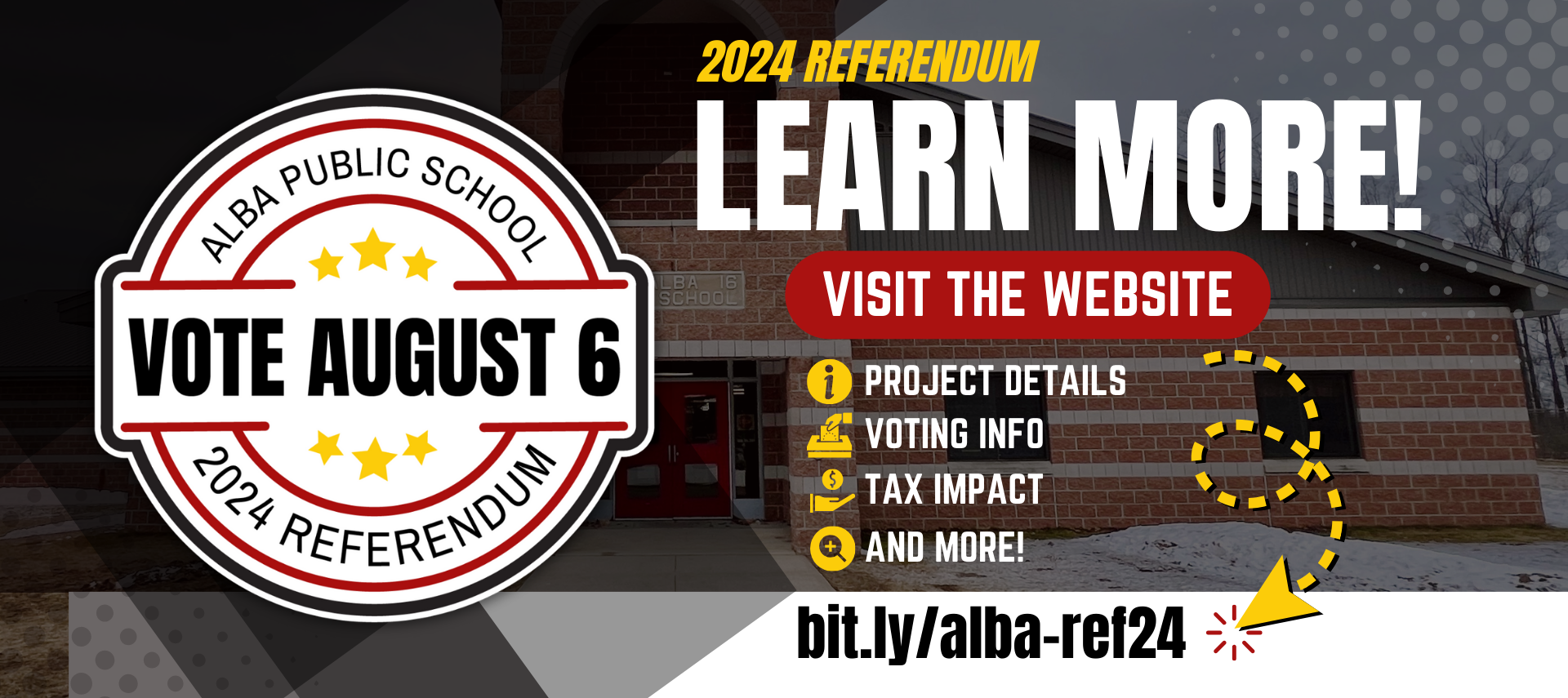 Alba referendum website header