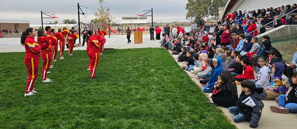 outdoor pep rally