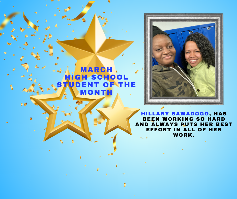 female student of the month - high school