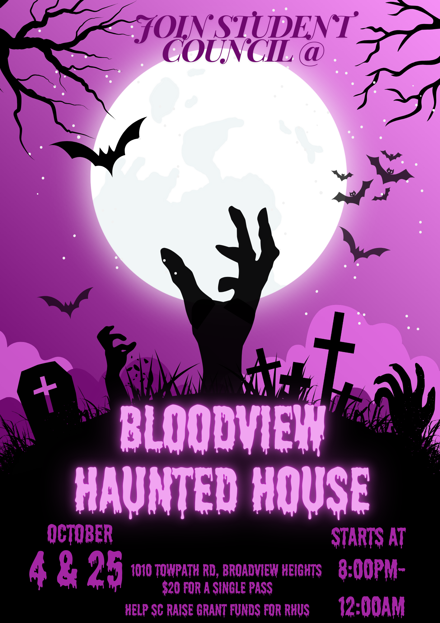 Halloween event flyer